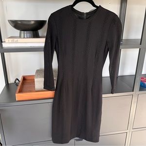 rag & bone black body con dress women size 0